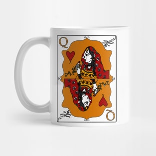 Indian Queen Of Hearts Desi Girl Mug